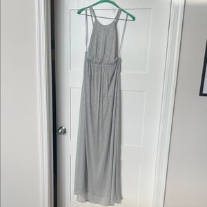 Lulu's Silver Maxi Dress